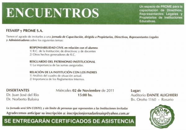 Jornada de capacitación muy interesante, gratuita para colegios afiliados.